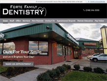 Tablet Screenshot of fortefamilydentistry.com
